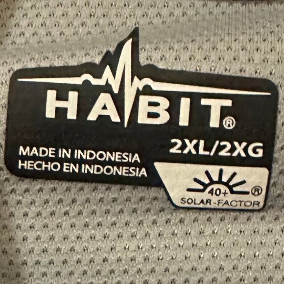 Habit Blue Breathable Short-Sleeved Button Down Shirt | 2XL - Picture 3 of 3